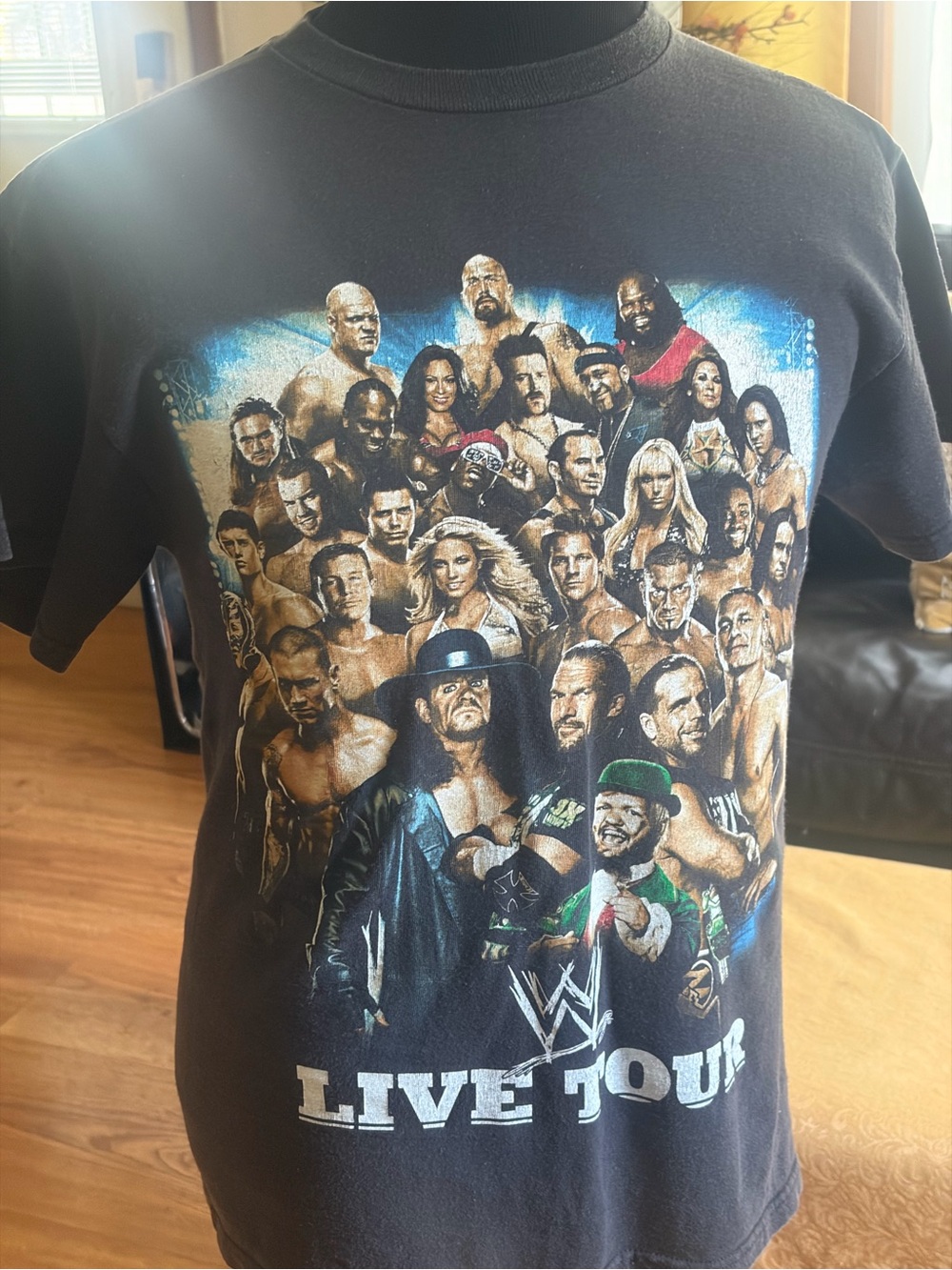 WWE Live Tour Black Graphic T-Shirt